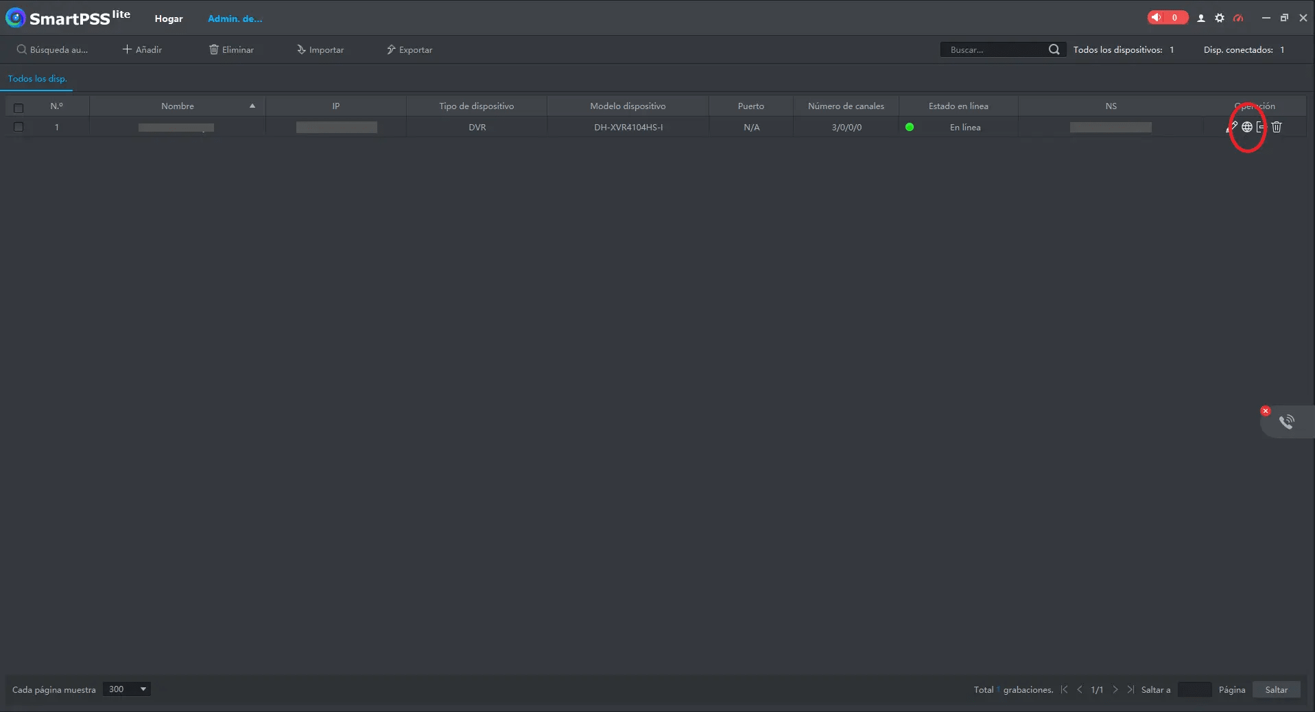 Dónde acceder en remoto al grabador a través del SmartPSS Lite