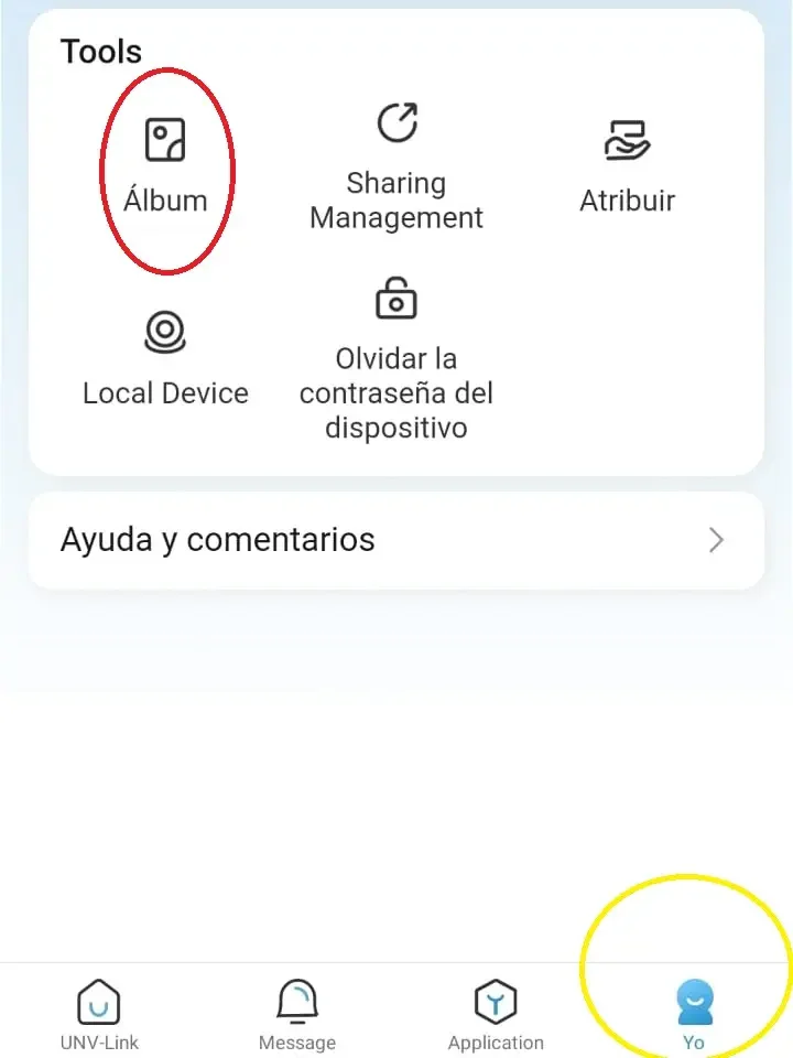 Dónde ver las grabaciones descargadas en UNV-Link