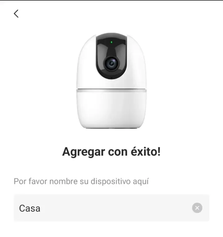 Cámara Imou ya añadida