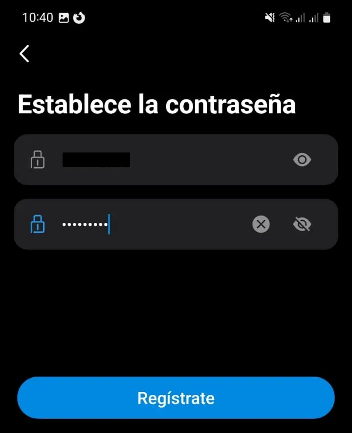 Crear cuenta de tapo